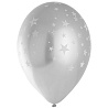 Звездная Вечеринка Шары 36см хром Silver Звезды 1103-2045