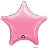 Розовая Шарик 45см звезда металлик Lavender 1204-0043