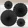 Черная Фант Black Горошек-Шеврон блеск 4шт 1505-1261