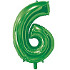 Цифры и числа Шар цифра "6", 66см Green 1207-4884