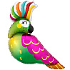 Гавайская вечеринка Шар фигура Попугай Тропический 1207-4409
