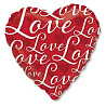  Шар 18" Love Сердце красное 1202-2251