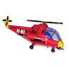 Техника Шар фигура Вертолет красный 1207-0942