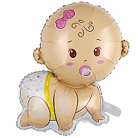 Я родился Шар фигура Малыш девочка ползающая 1207-4995