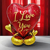 Шар напольный Сердце I LOVE YOU 61см