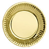  Тарелки фольга золото 17см 6 шт 1502-3086