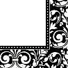  Салфетка Black&White дамаск 33см 16шт/А 1502-2629