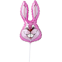 Животные Шар Мини фигура Кролик розовый 1206-0852