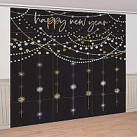 Голливуд Декорация HNY гирлянды золото и серебро 1501-6074
