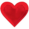  Тарелки большие Сердце красное, 8 штук 1502-4479