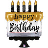 Happy Birthday Шар фигура HB Торт со свечками 1207-5417
