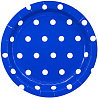  Тарелки малые Горошек синие, 6 штук 1502-3913