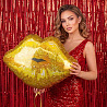 Шар фигура GLAM Губы золото блеск