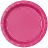 Розовая Тарелка ярко-розовая 17см 6шт 1502-6197