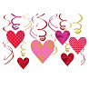  Спираль Сердца красные и розовые, 12 шт. 1501-2663