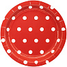  Тарелки малые Горошек красные, 6 шт 1502-3916