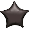 Черная Шарик 45см звезда Пастель Black 1204-0482