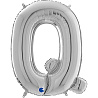 Буквы Шар буква "Q", 66см Silver 1207-3782