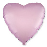 Фиолетовая Шарик Сердце 45см Сатин Lilac 1204-0954